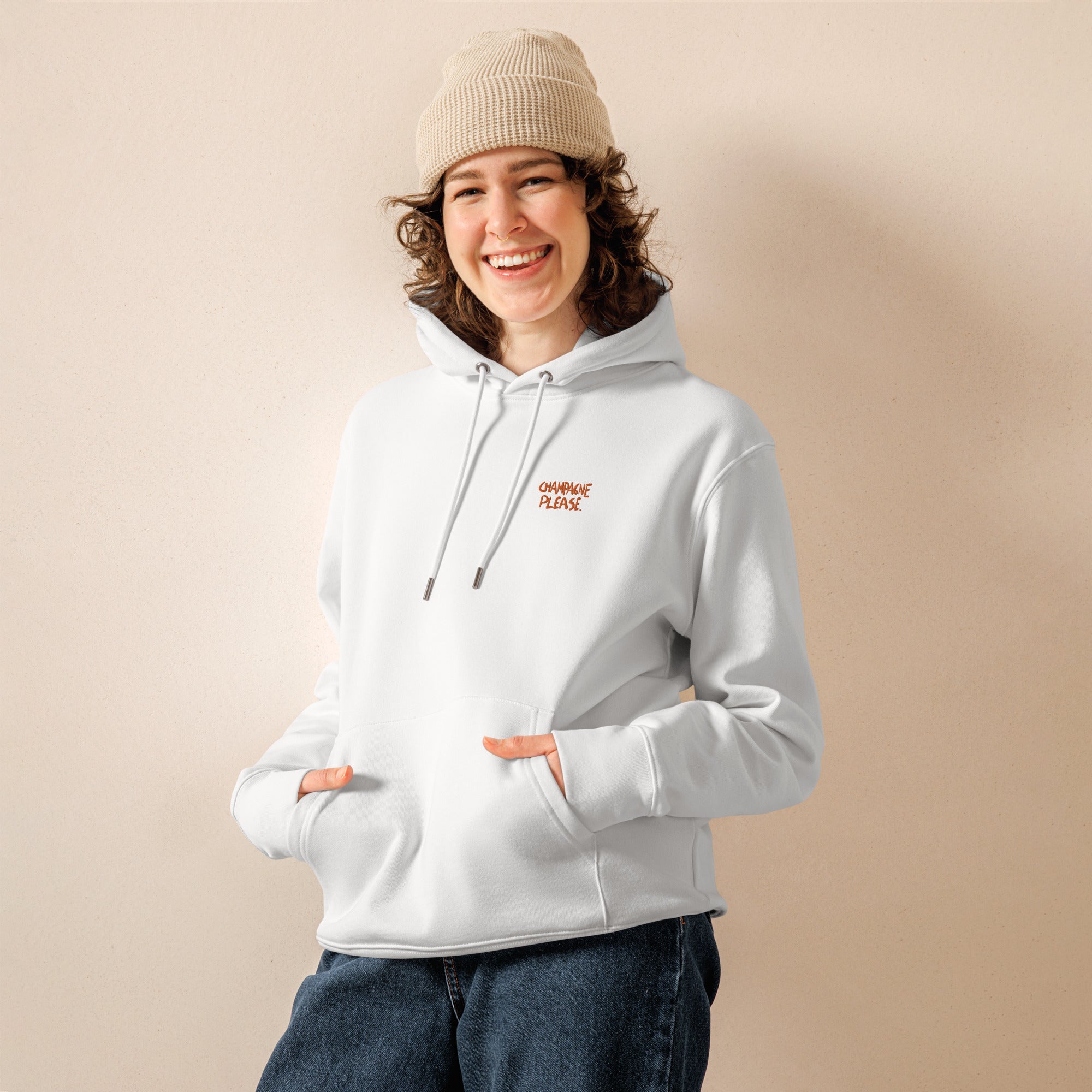 Champagne Please - Organic Hoodie - The Refined Spirit