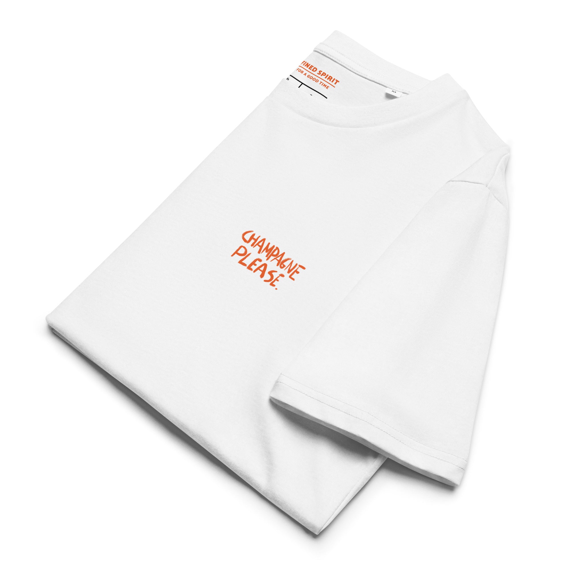 Champagne Please - Organic T-shirt - The Refined Spirit
