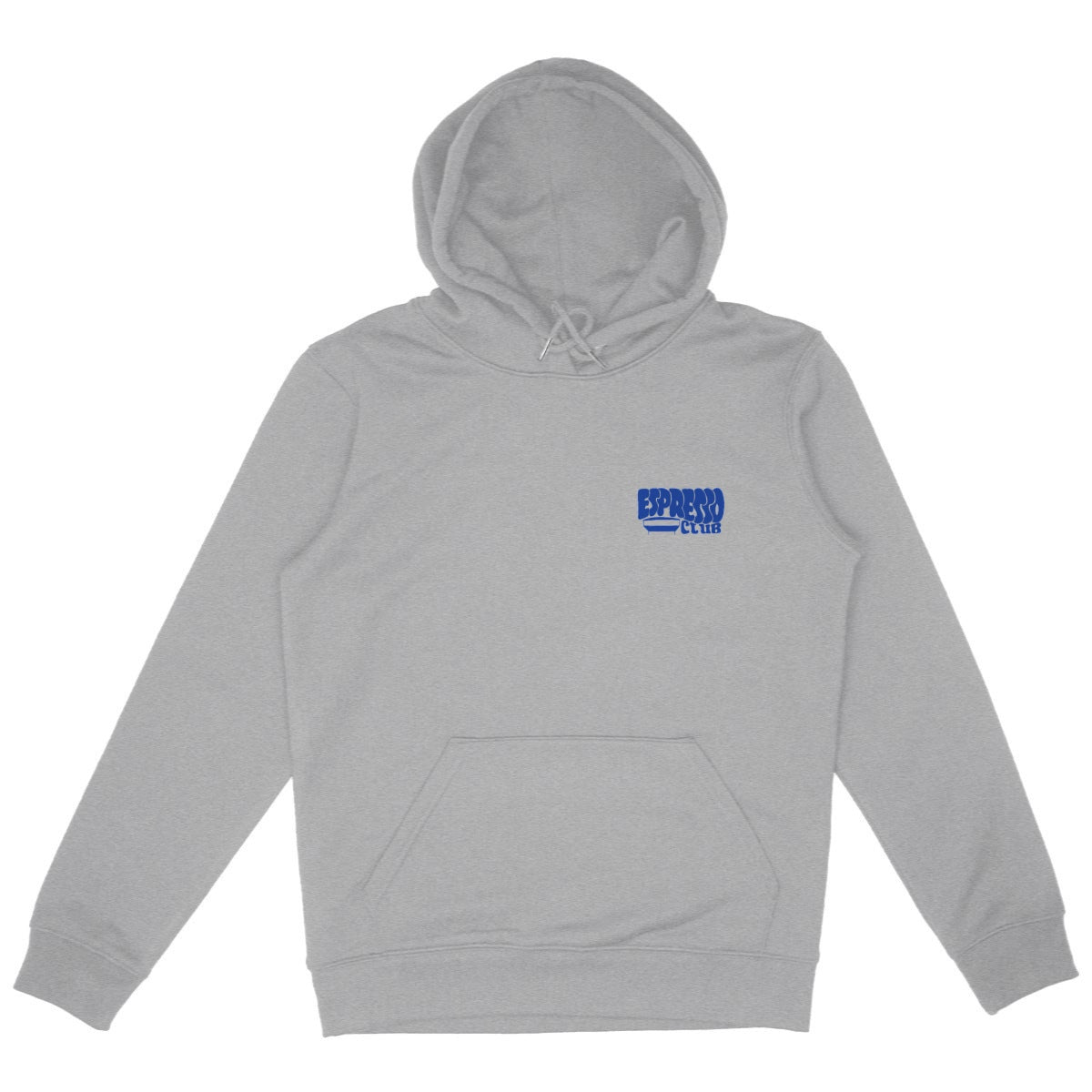 Espresso Club - Organic Hoodie - front_heathergrey