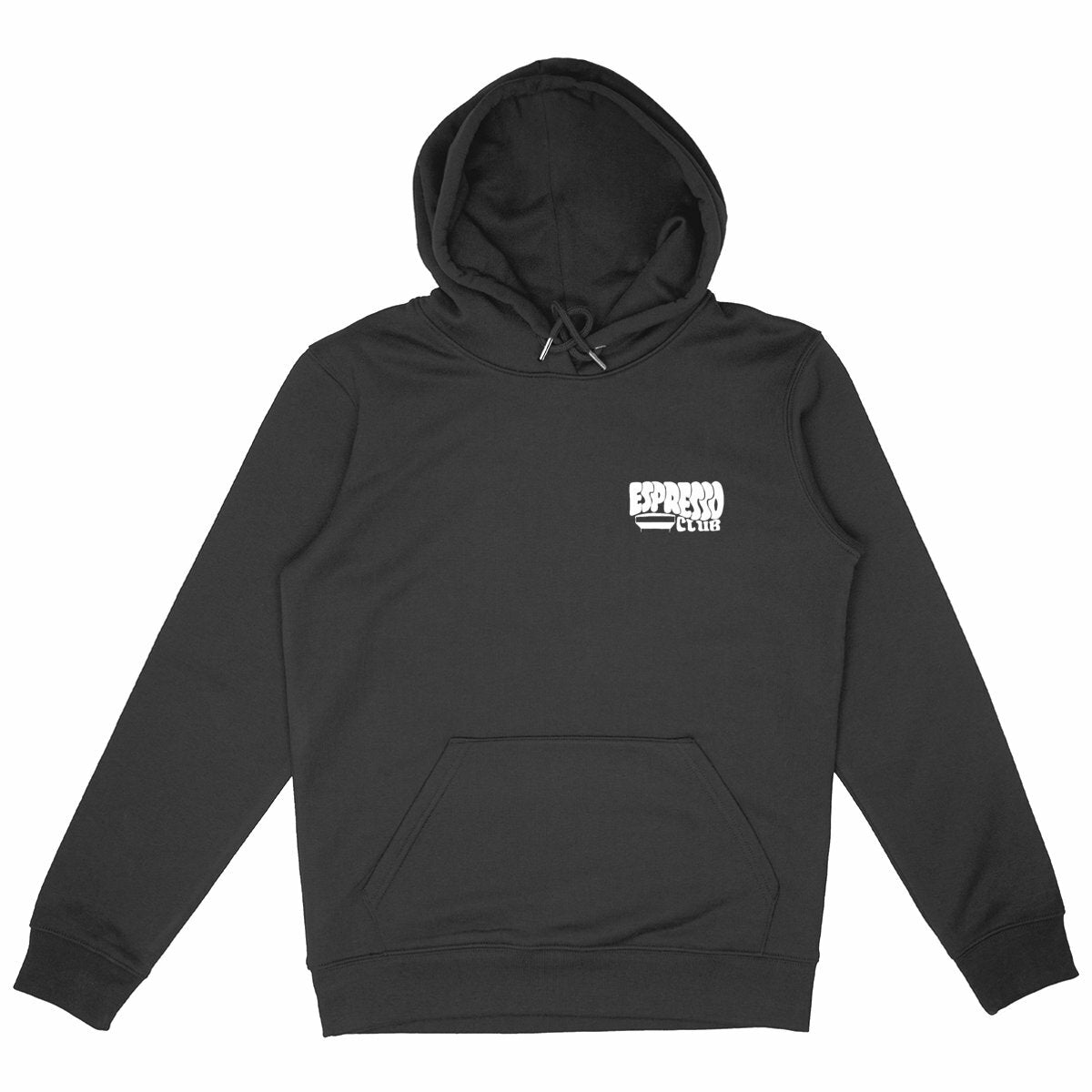 Espresso Club - Organic Hoodie - front_black