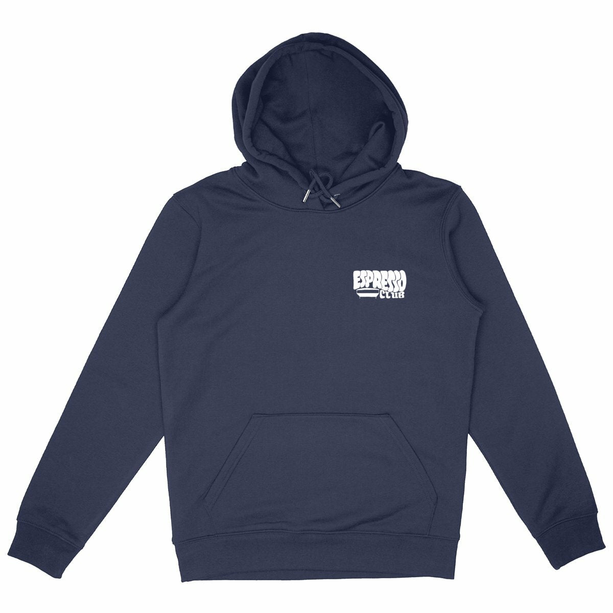 Espresso Club - Organic Hoodie - front_navy