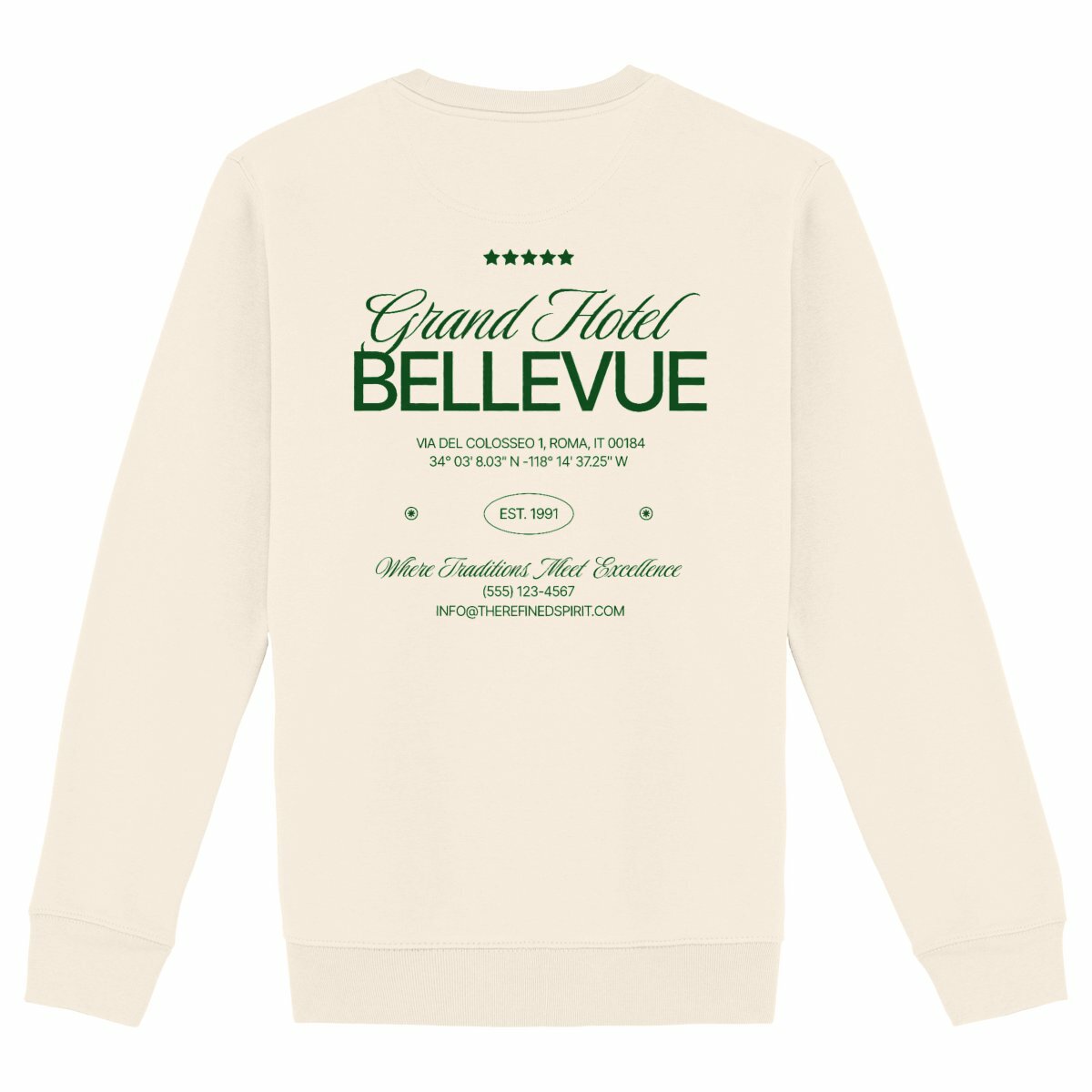 Grand Hotel Bellevue - Organic Sweatshirt - The Refined Spirit