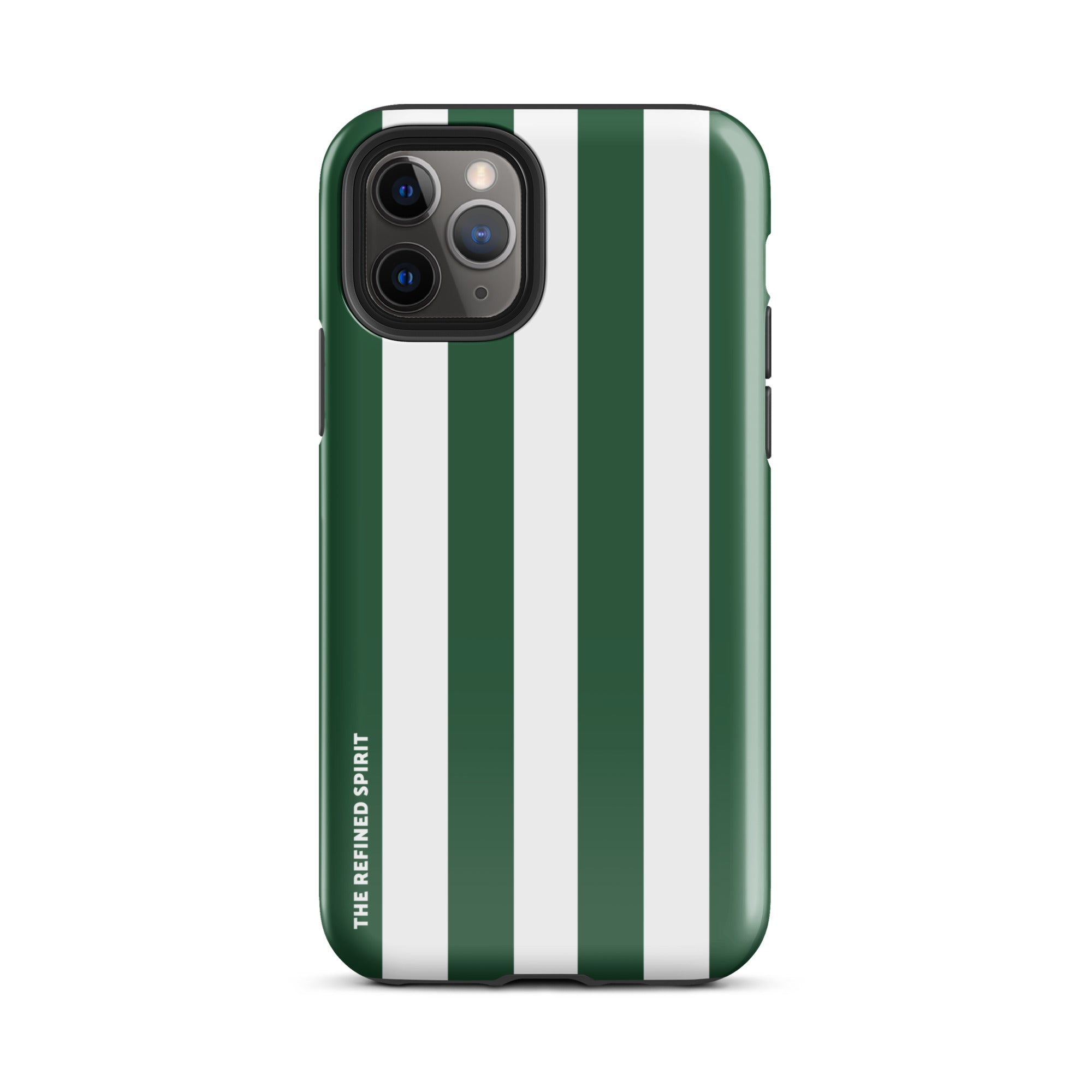 Green Stripes - Tough Case for iPhone® - The Refined Spirit
