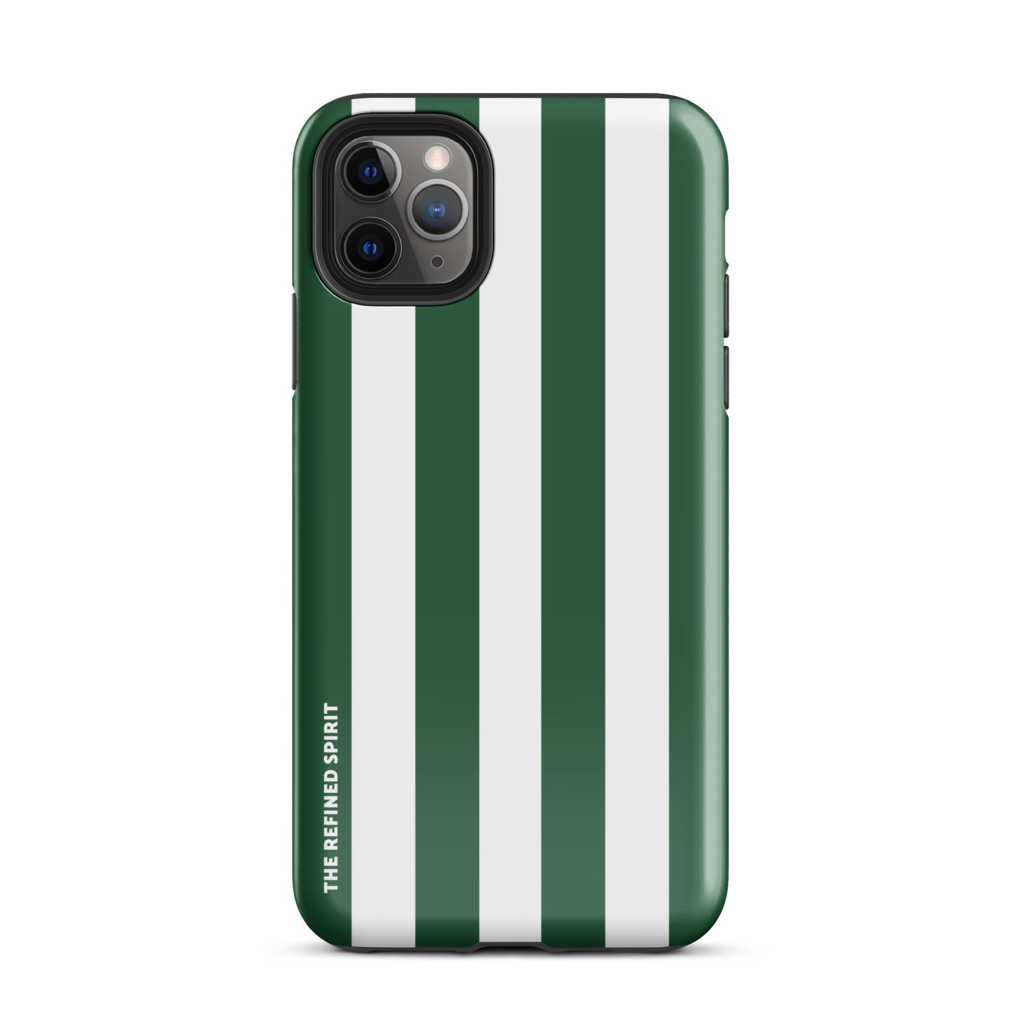 Green Stripes - Tough Case for iPhone® - The Refined Spirit