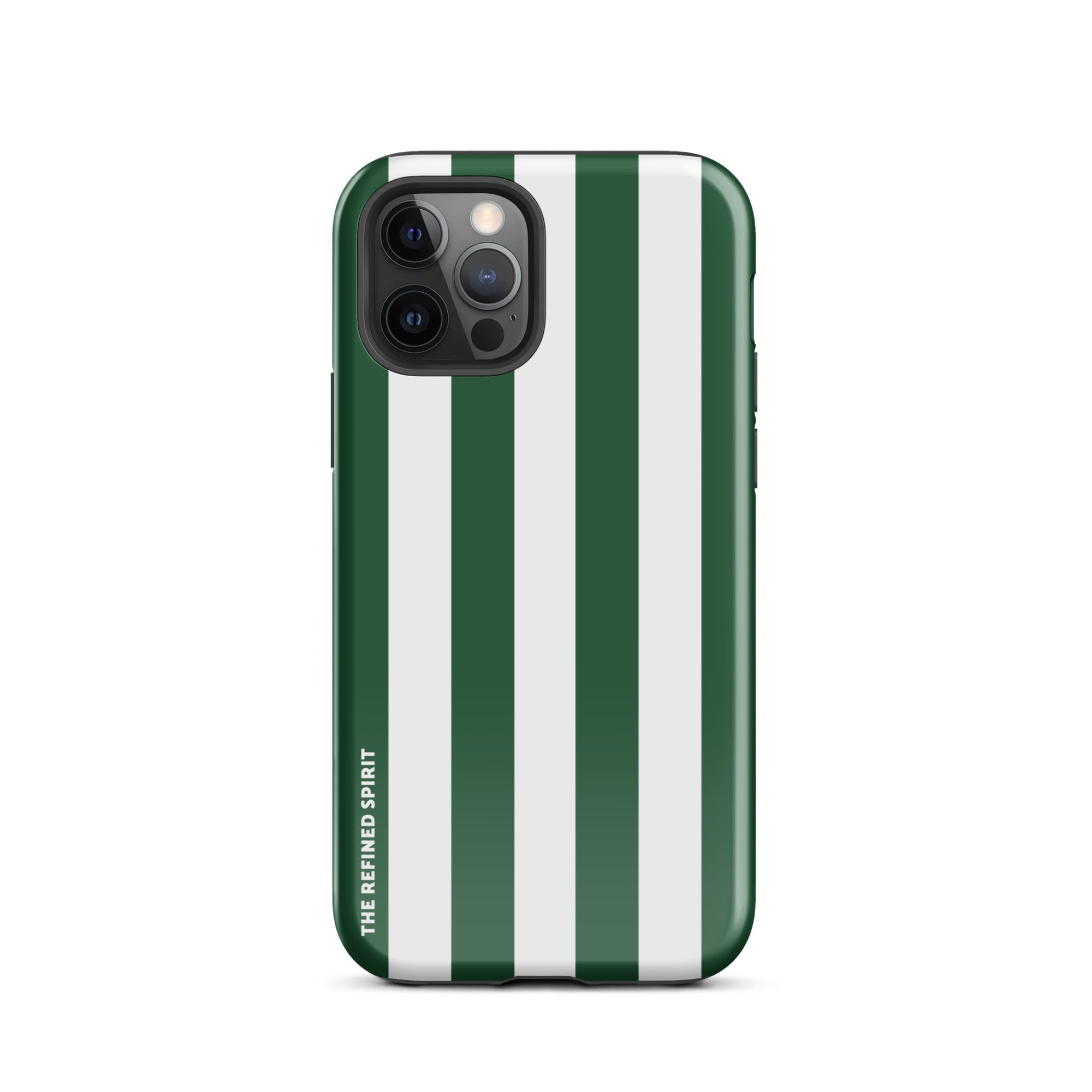 Green Stripes - Tough Case for iPhone® - The Refined Spirit