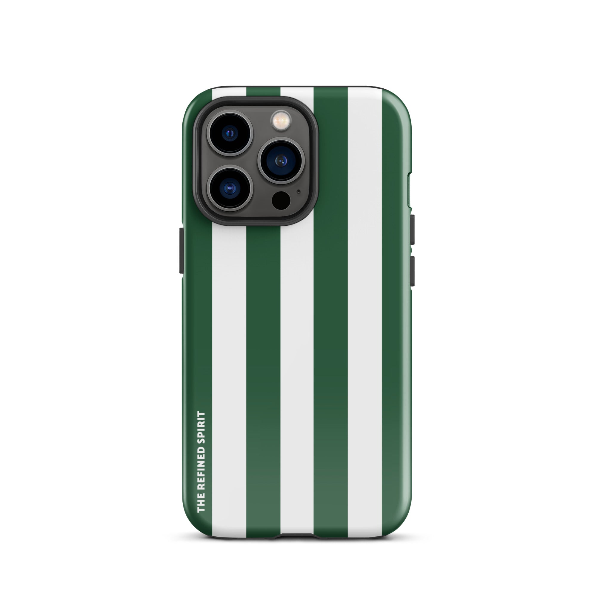 Green Stripes - Tough Case for iPhone® - The Refined Spirit