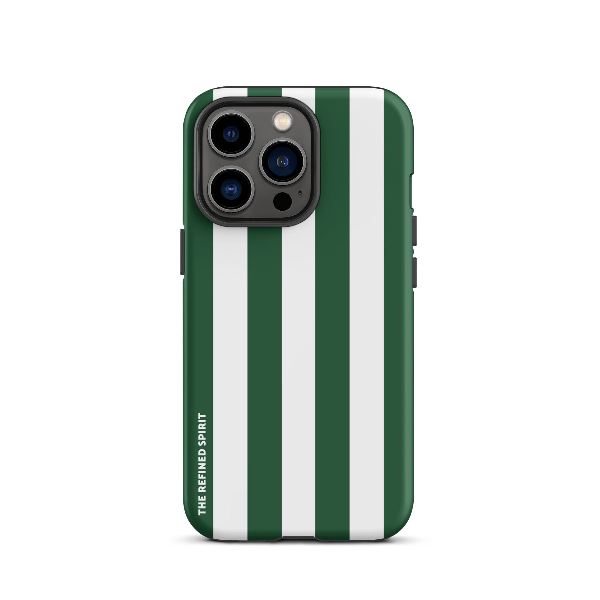 Green Stripes - Tough Case for iPhone® - The Refined Spirit