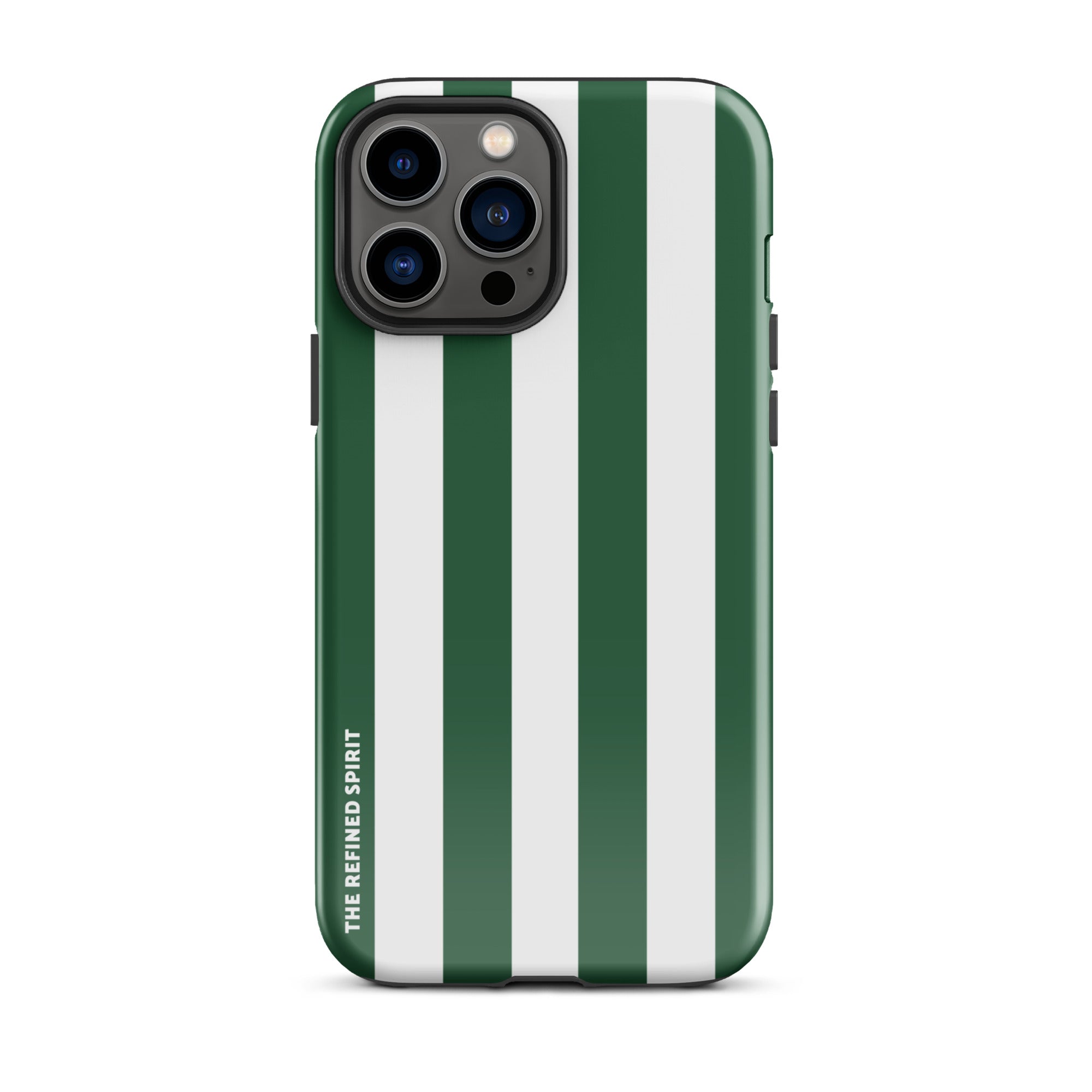 Green Stripes - Tough Case for iPhone® - The Refined Spirit