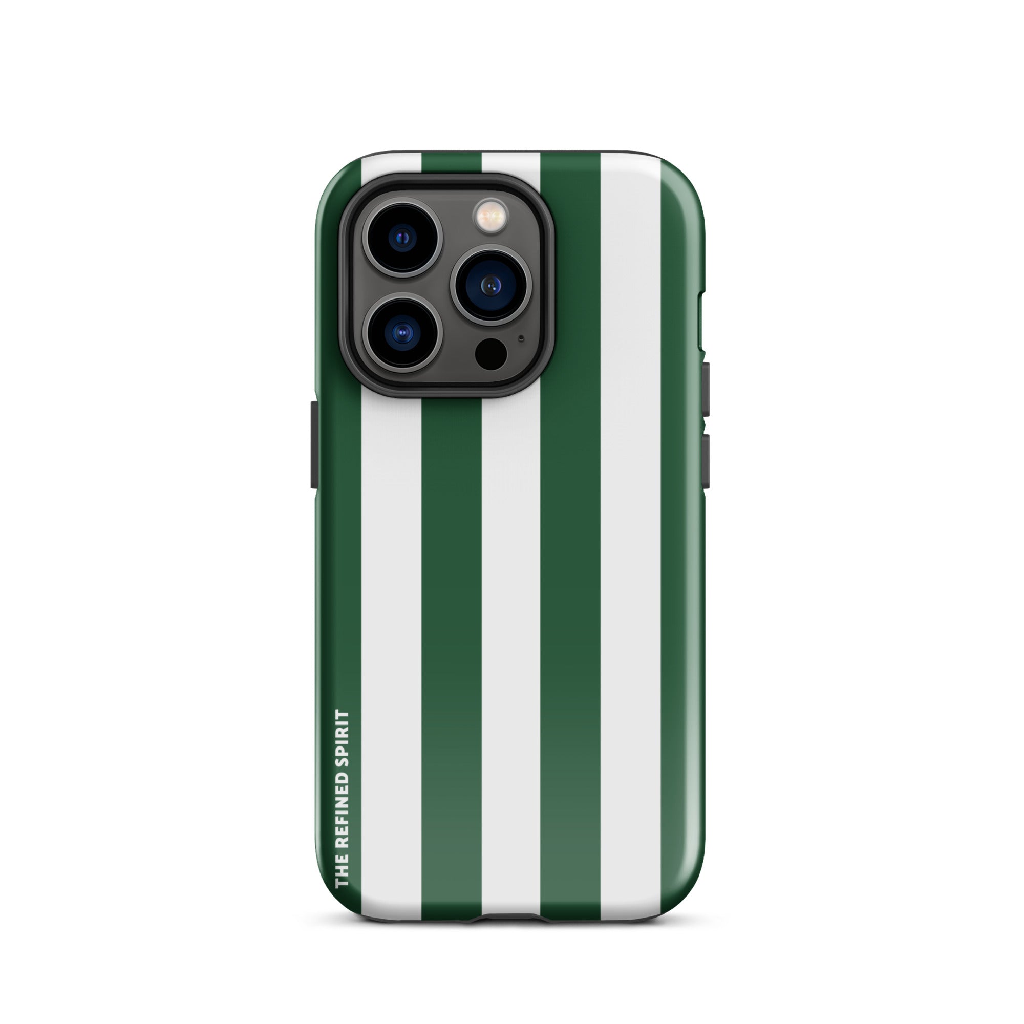 Green Stripes - Tough Case for iPhone® - The Refined Spirit