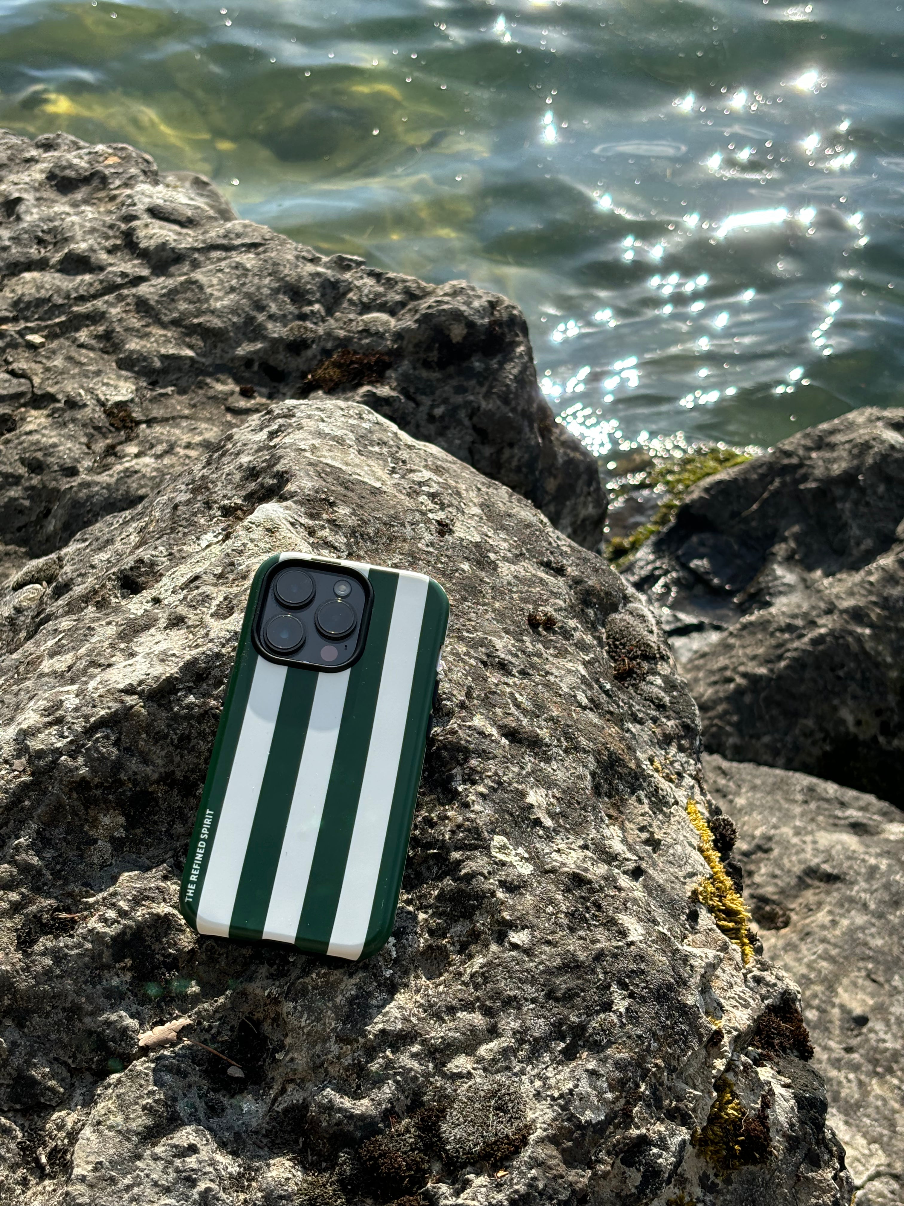 Green Stripes - Tough Case for iPhone® - The Refined Spirit