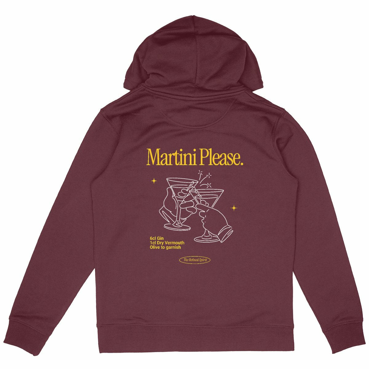 Martini Please - Organic Hoodie - The Refined Spirit
