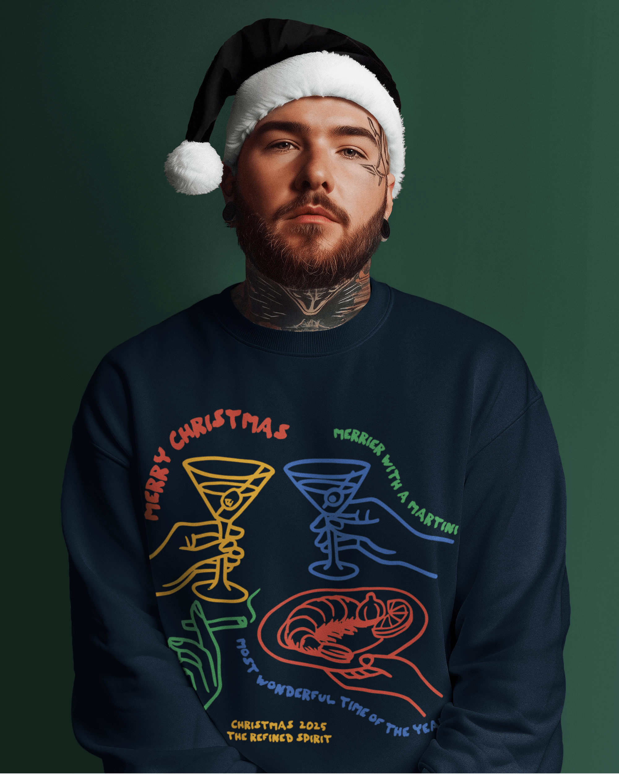 Merrier with a Martini - Unisex Sweatshirt