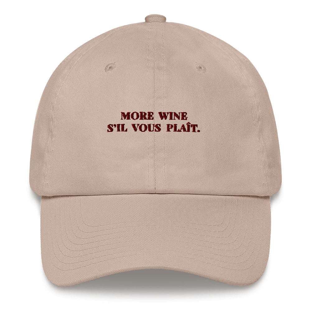More Wine s'il vous plaît Cap - The Refined Spirit