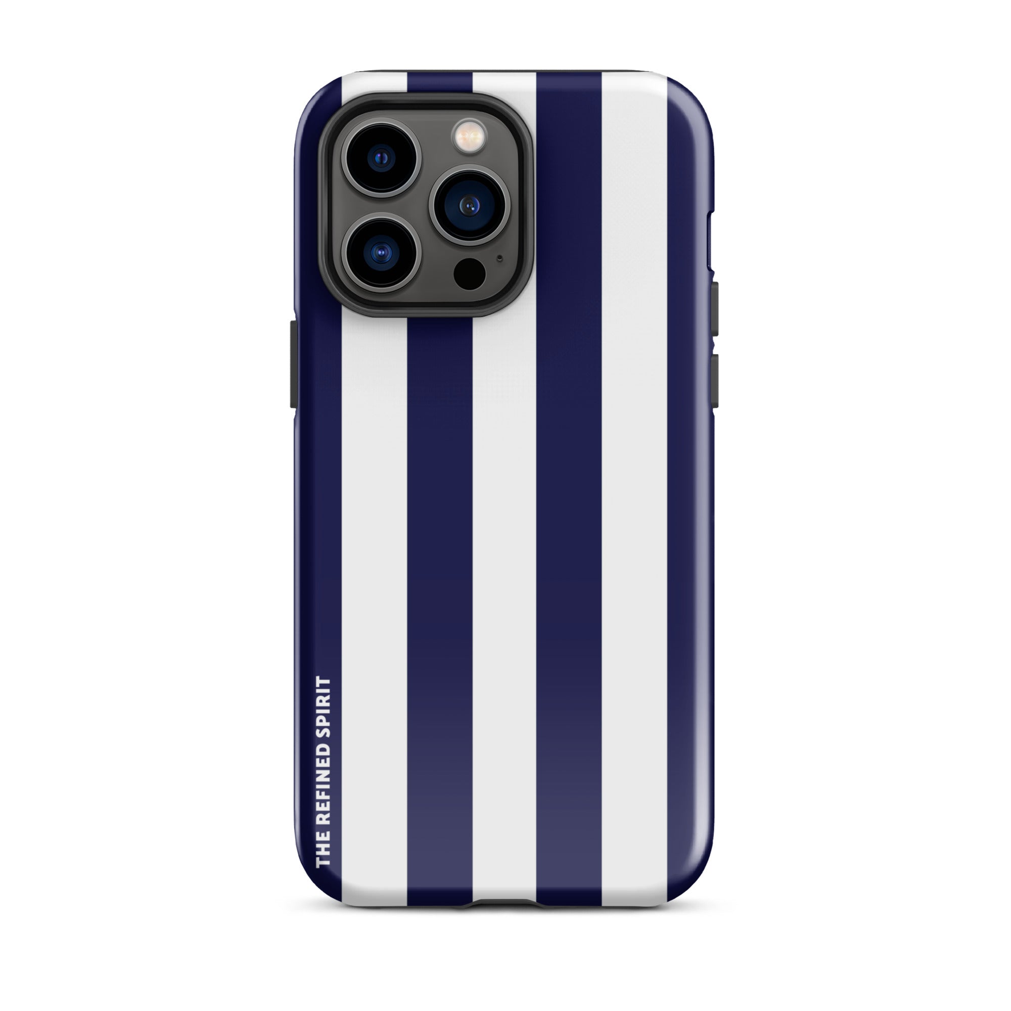 Navy Stripes - Tough Case for iPhone® - The Refined Spirit