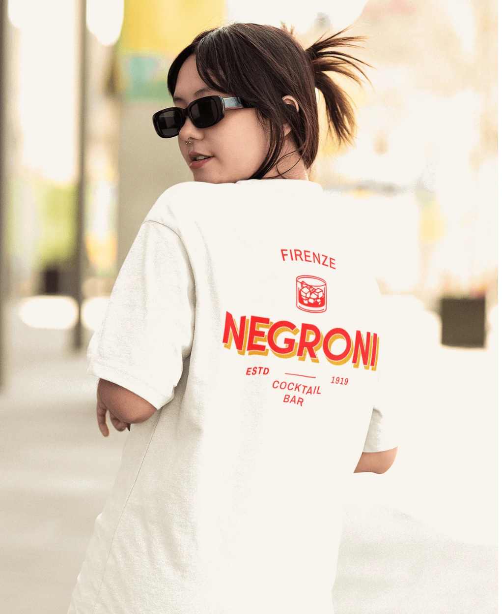 Negroni Cocktail Bar - Organic T-shirt - The Refined Spirit