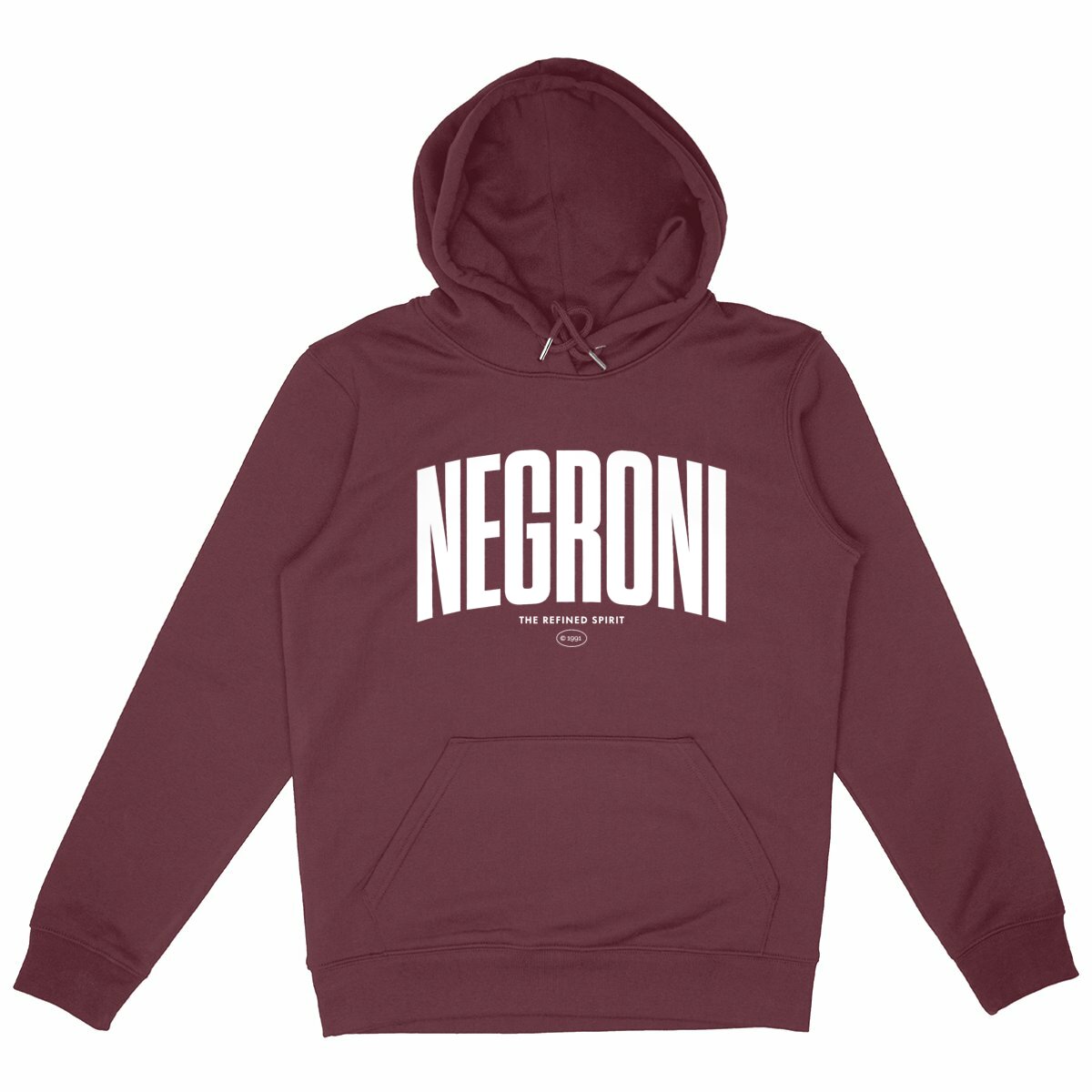 Negroni - Organic Hoodie - front_burgundy