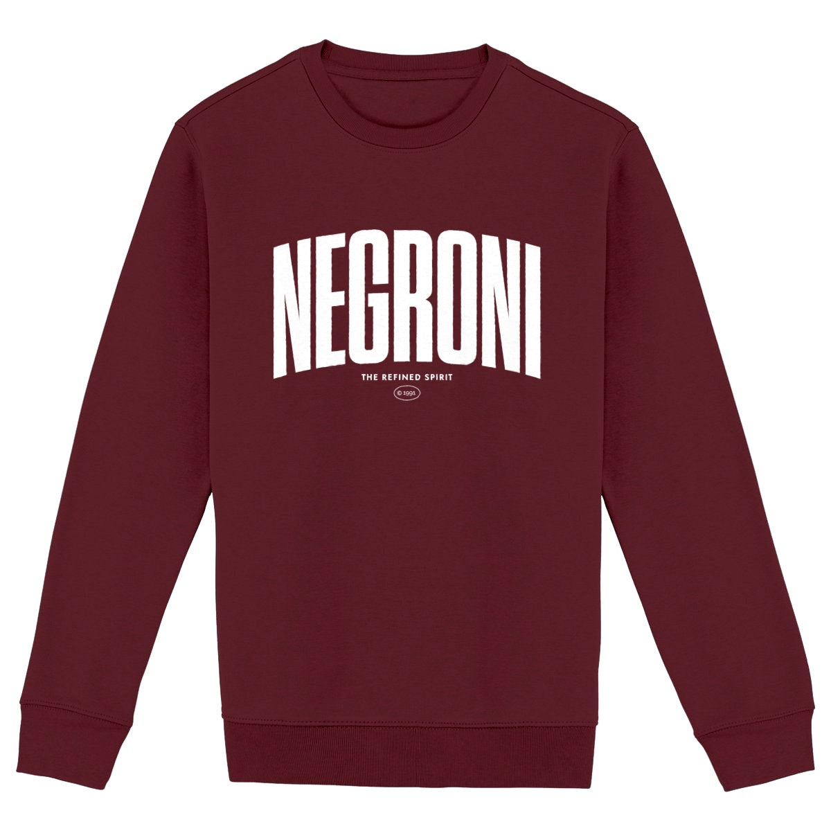 Negroni - Organic Sweatshirt - front_burgundy
