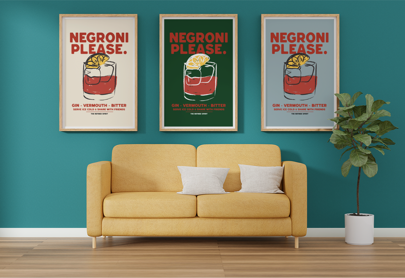 Negroni Please - Poster - The Refined Spirit