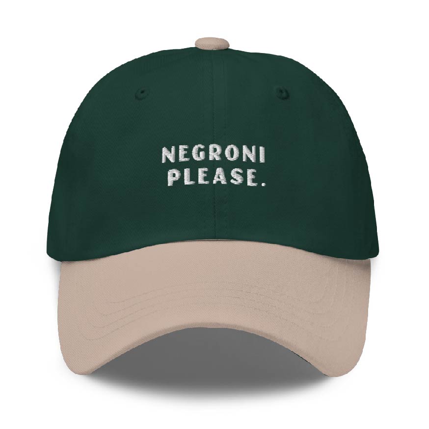 Negroni Please - Two Colors Cap - The Refined Spirit