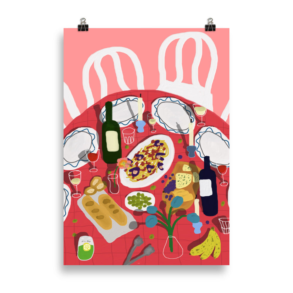 Pasta Night Party - Poster - The Refined Spirit