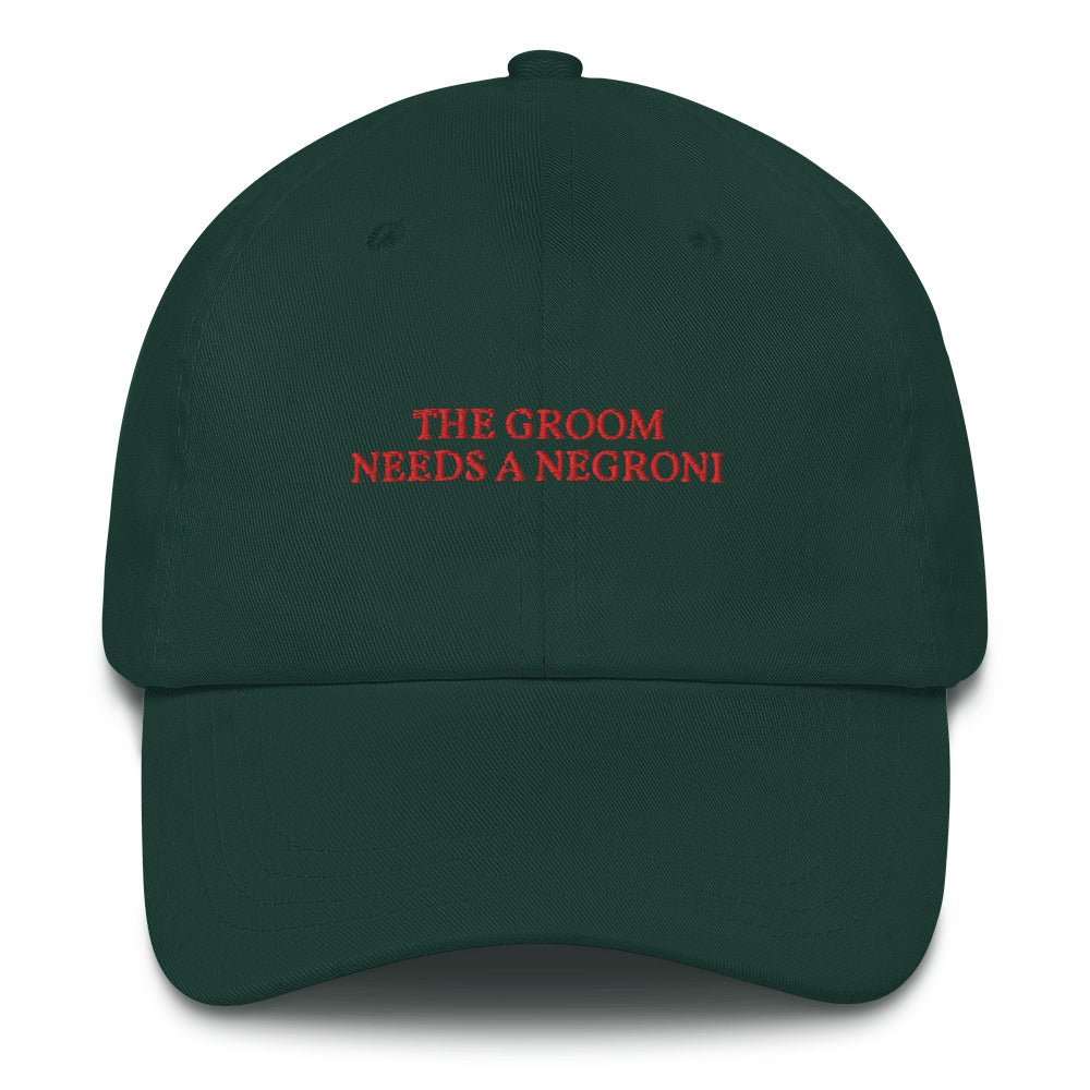 The Groom needs a Negroni Cap - The Refined Spirit