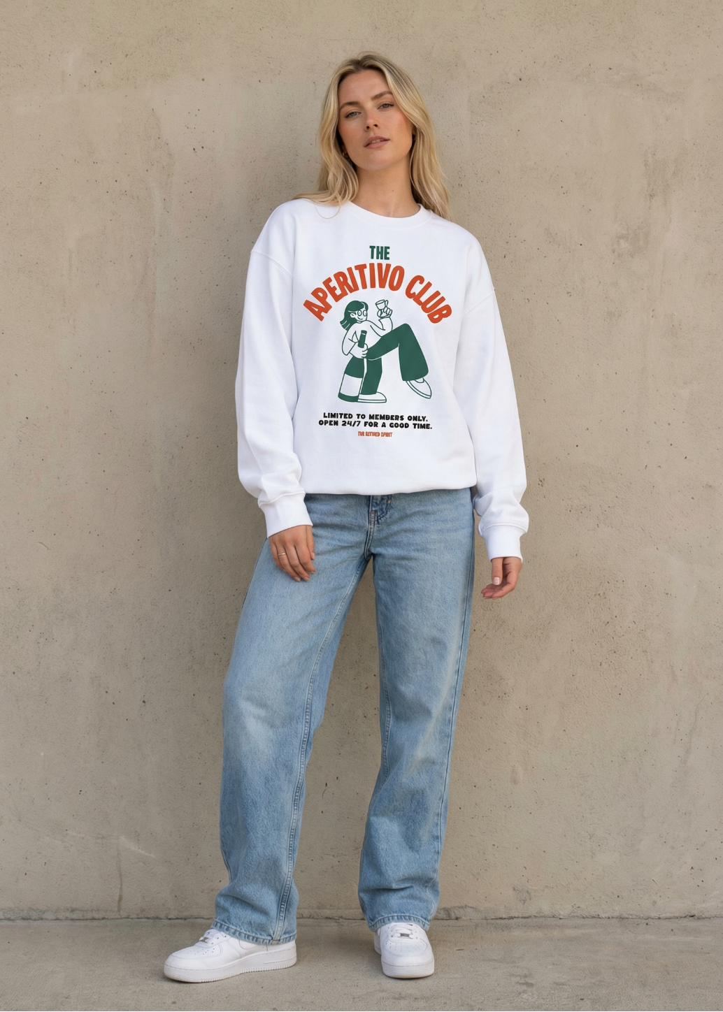 The Aperitivo Club - Organic Oversized Sweatshirt