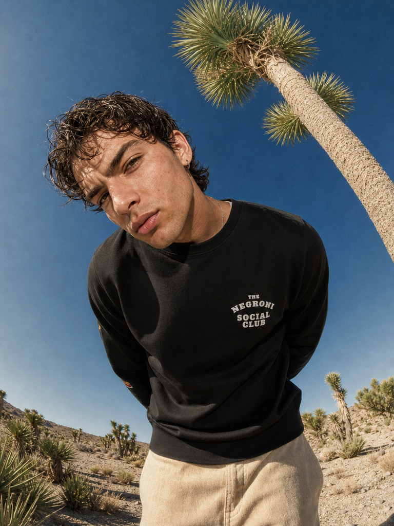The Negroni Social Club - Organic Embroidered Sweatshirt