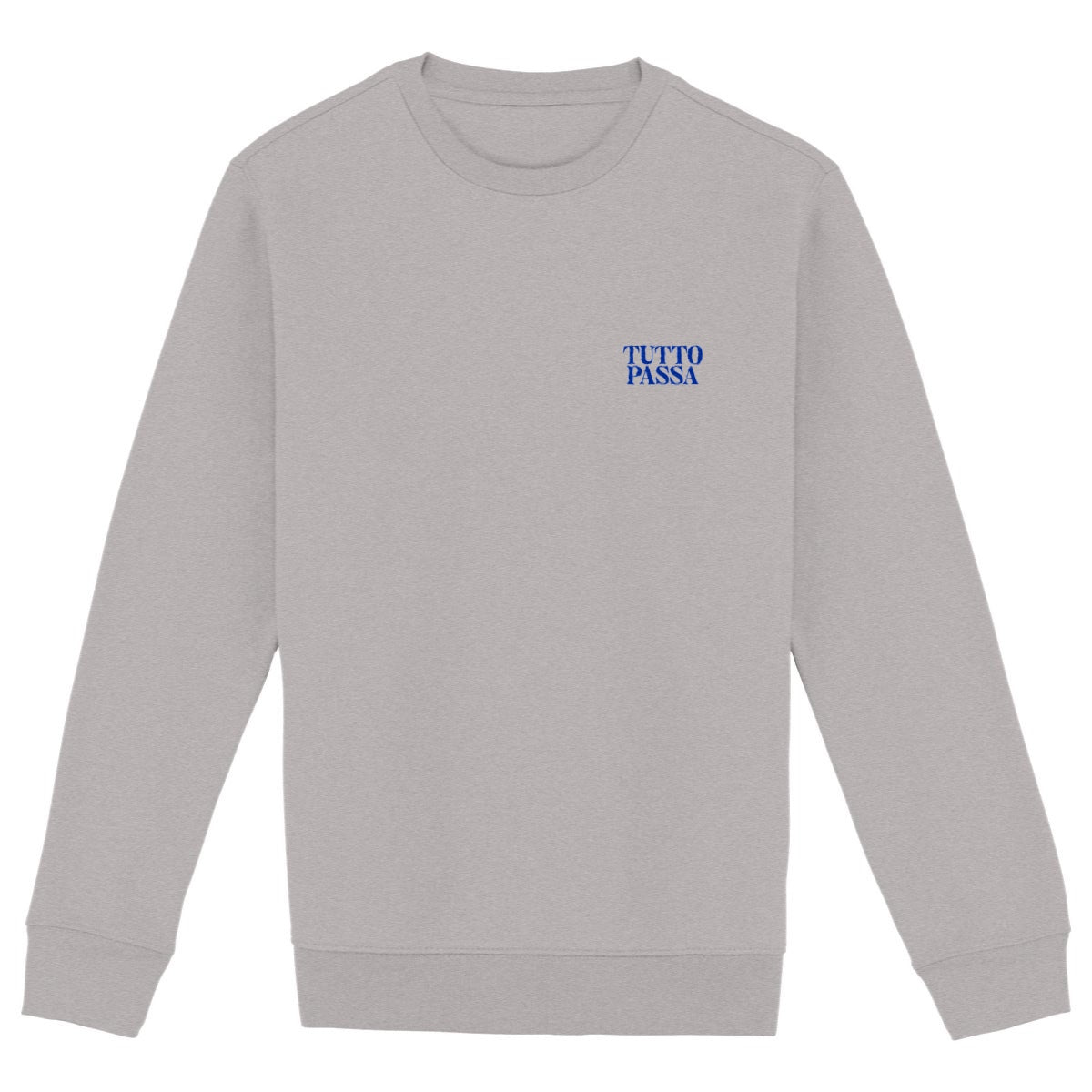 Tutto Passa - Organic Sweatshirt - front_heathergrey
