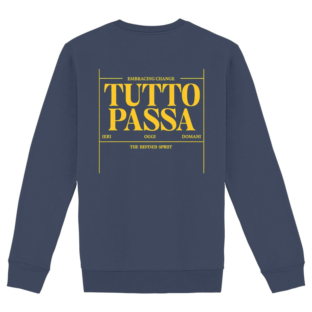 Tutto Passa - Organic Sweatshirt - back_navy