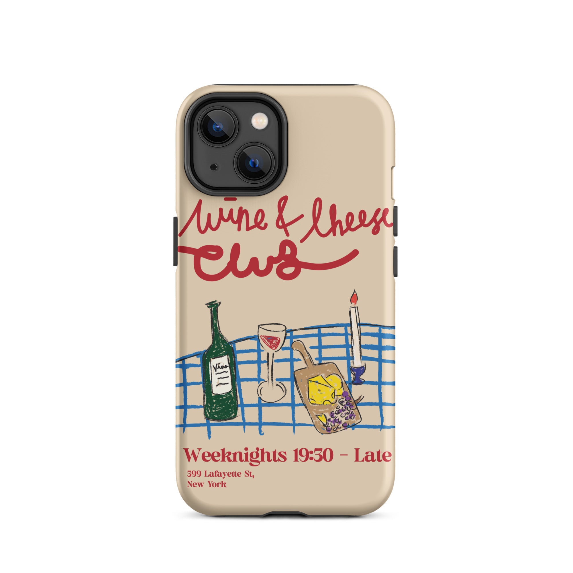Wine & Cheese Club - Tough Case for iPhone® - The Refined Spirit