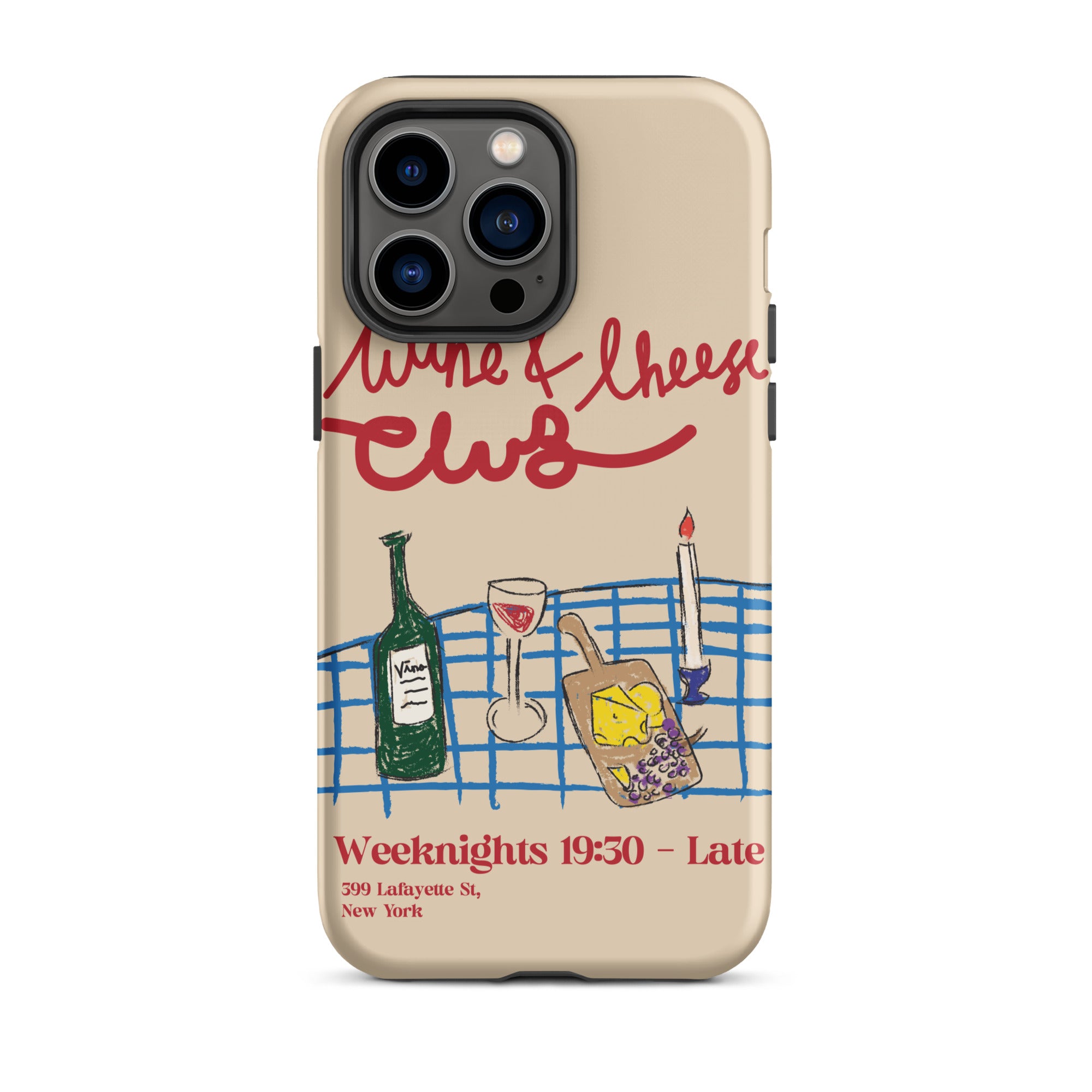 Wine & Cheese Club - Tough Case for iPhone® - The Refined Spirit