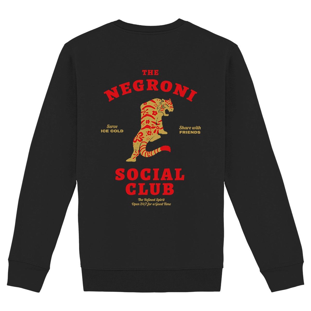 The Negroni Social Club - Organic Sweatshirt - back_black