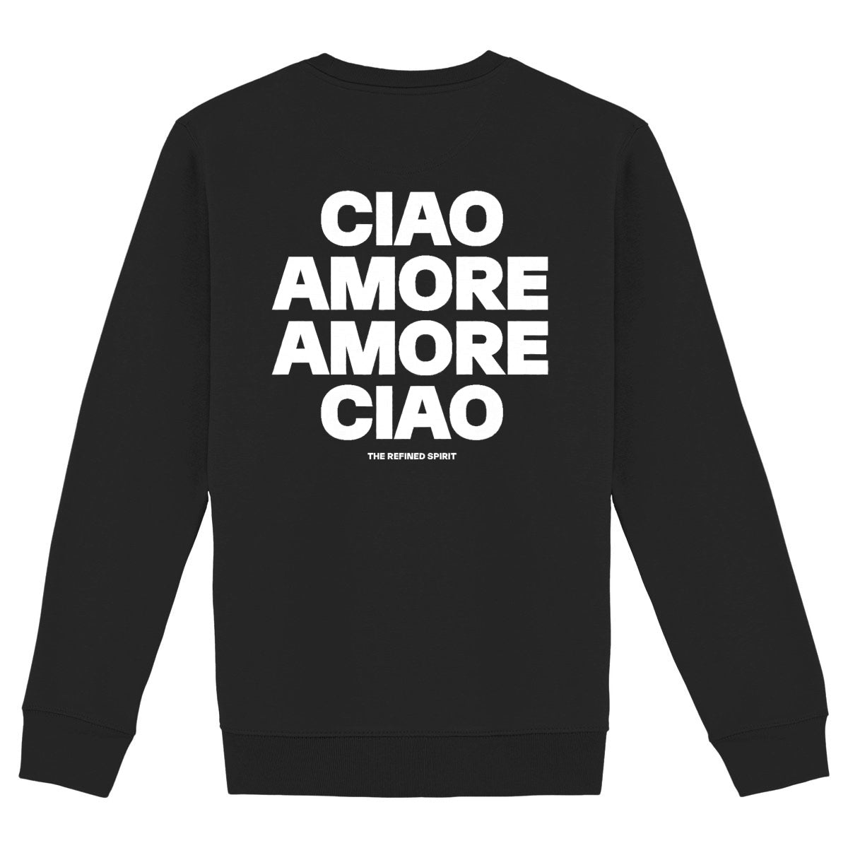 Amore Ciao - Organic Sweatshirt - back_black