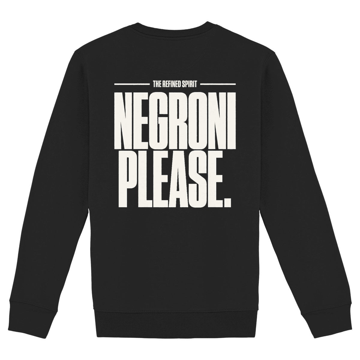 Negroni Please - Organic Sweatshirt - back_black
