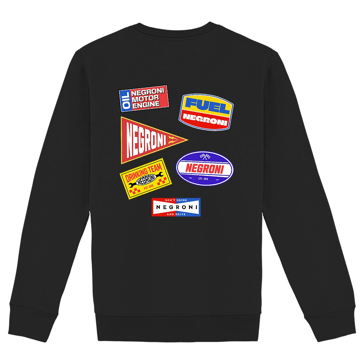 Negroni Racing Team - Organic Sweatshirt - back_black