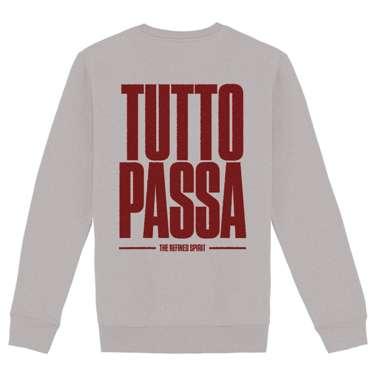 Tutto Passa - Organic Sweatshirt - back_heathergrey
