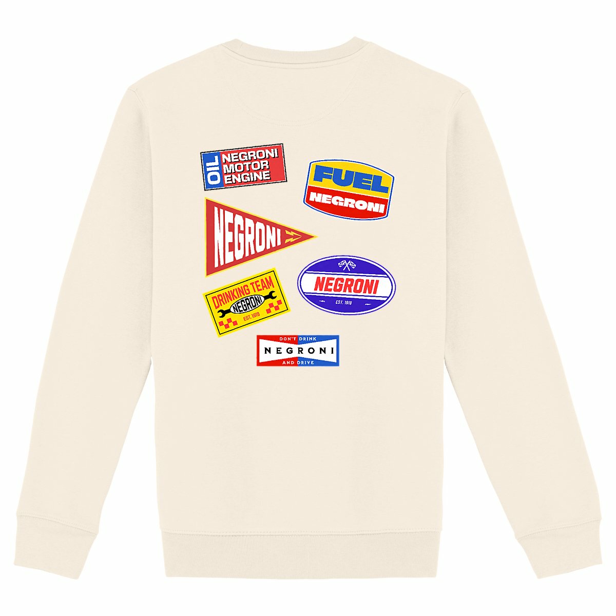 Negroni Racing Team - Organic Sweatshirt - back_ivory