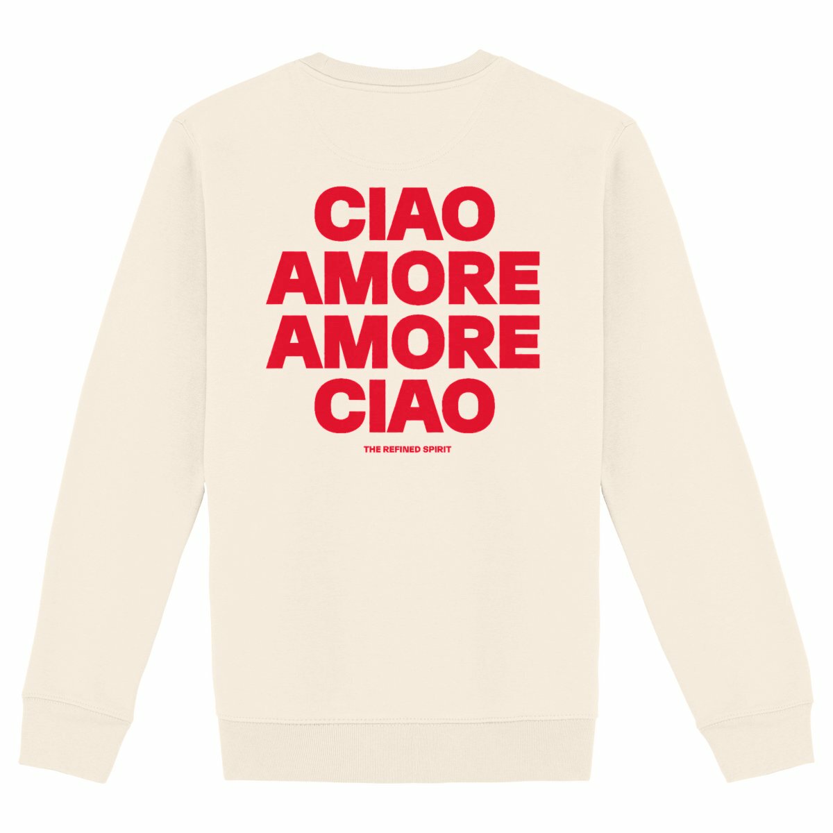 Amore Ciao - Organic Sweatshirt - back_ivory