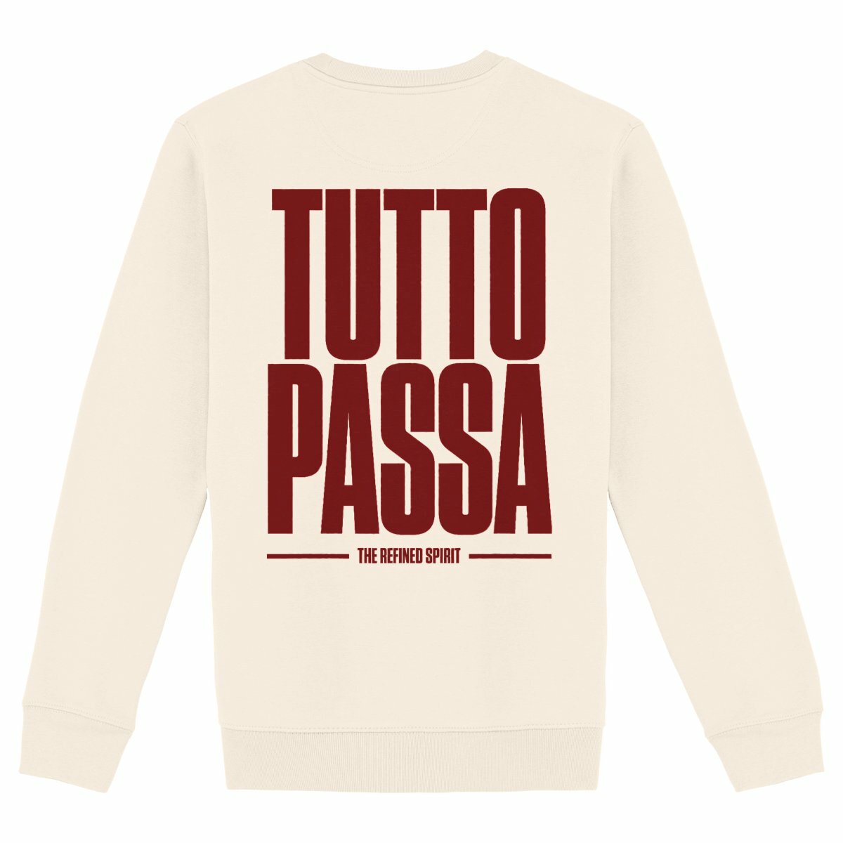 Tutto Passa - Organic Sweatshirt - back_ivory