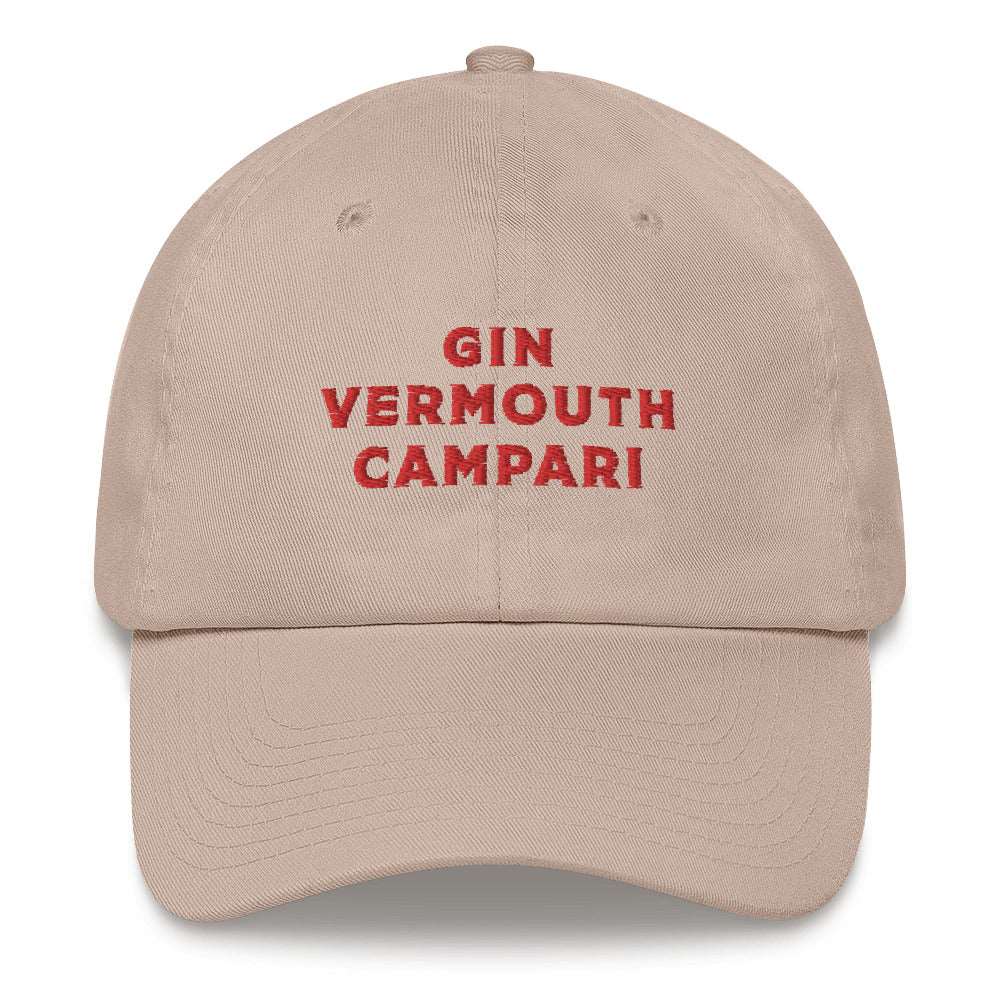 Gin Vermouth Campari - Embroidered Cap