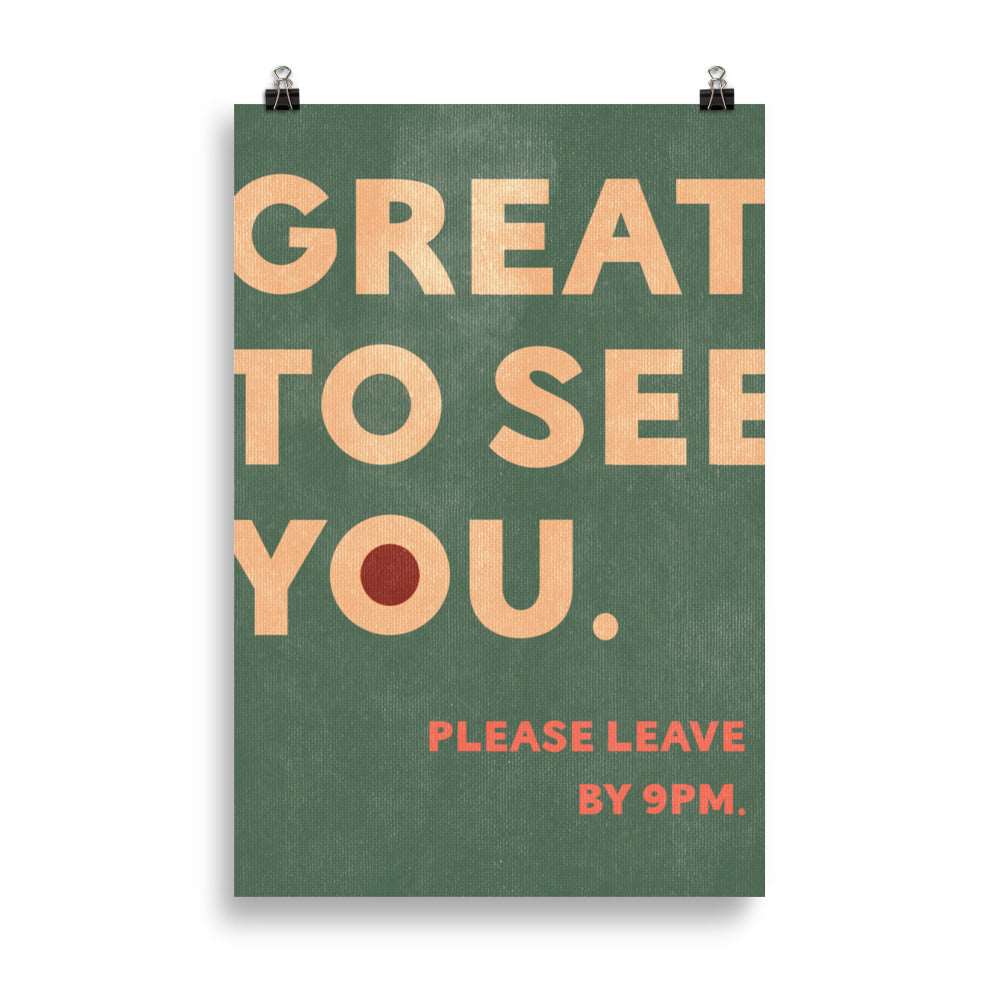 Great to see you - Poster