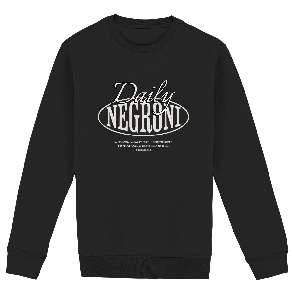 Daily Negroni - Organic Sweatshirt - front_black