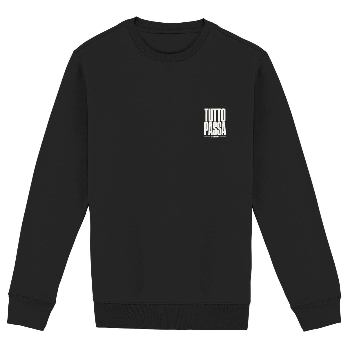 Tutto Passa - Organic Sweatshirt - front_black