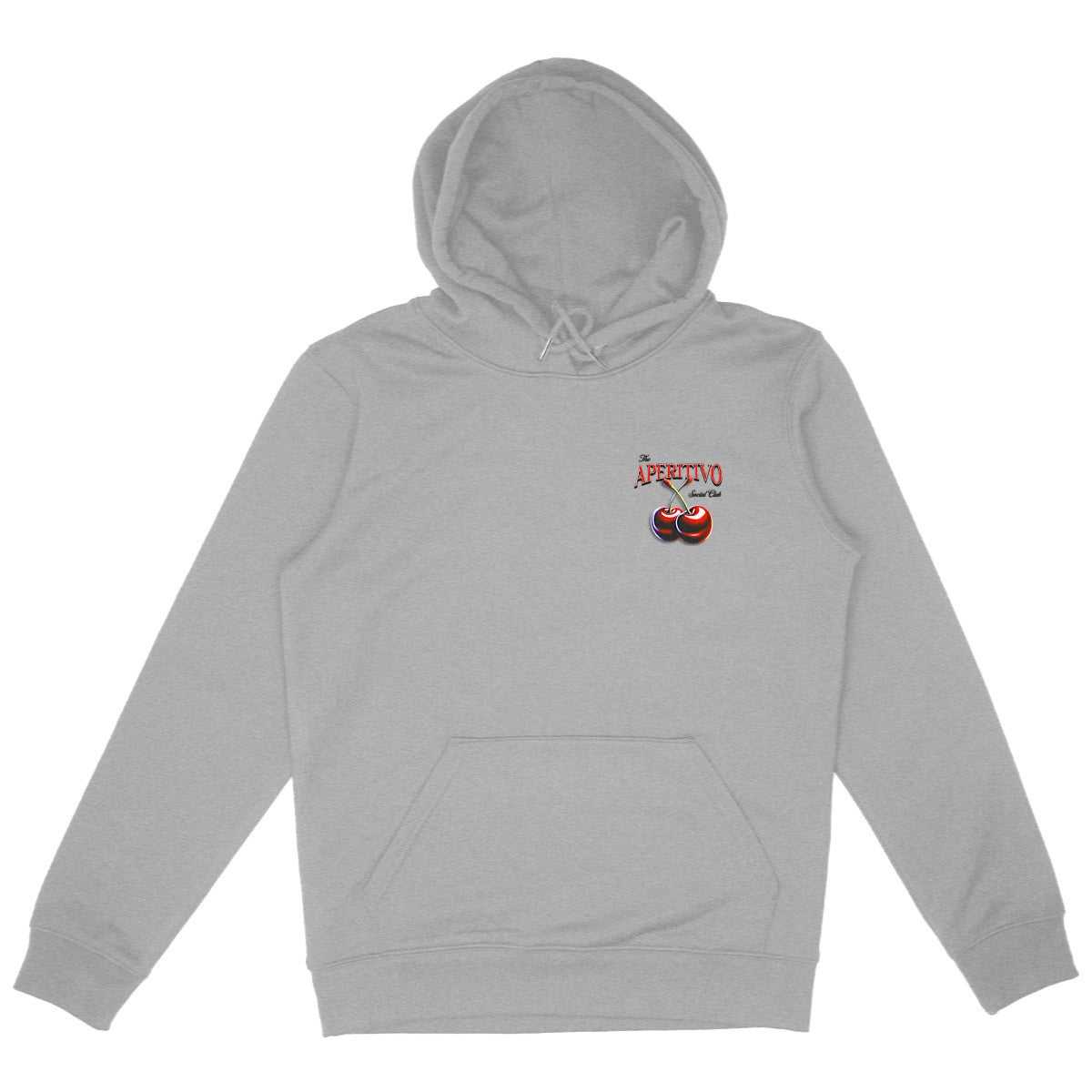 The Aperitivo Social Club - Organic Hoodie - front_heathergrey