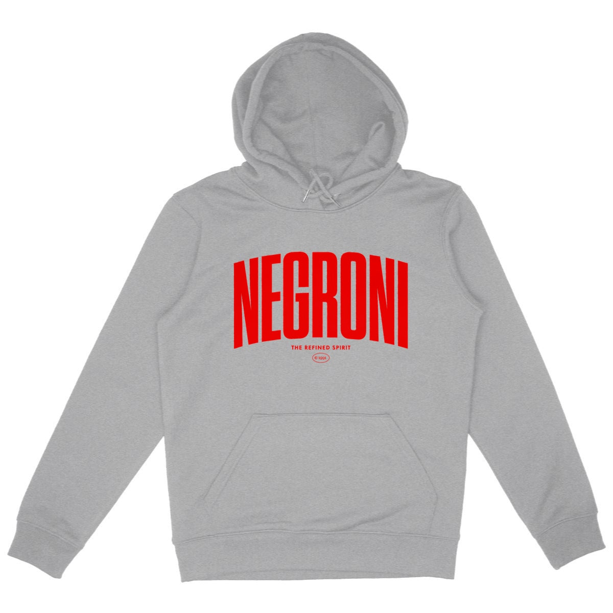 Negroni - Organic Hoodie - front_heathergrey