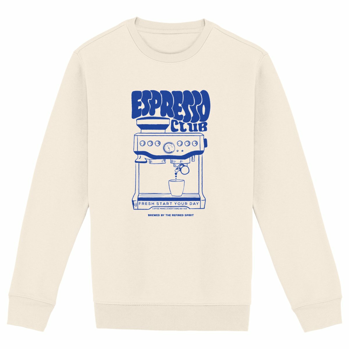 Espresso Club - Organic Sweatshirt - front_ivory