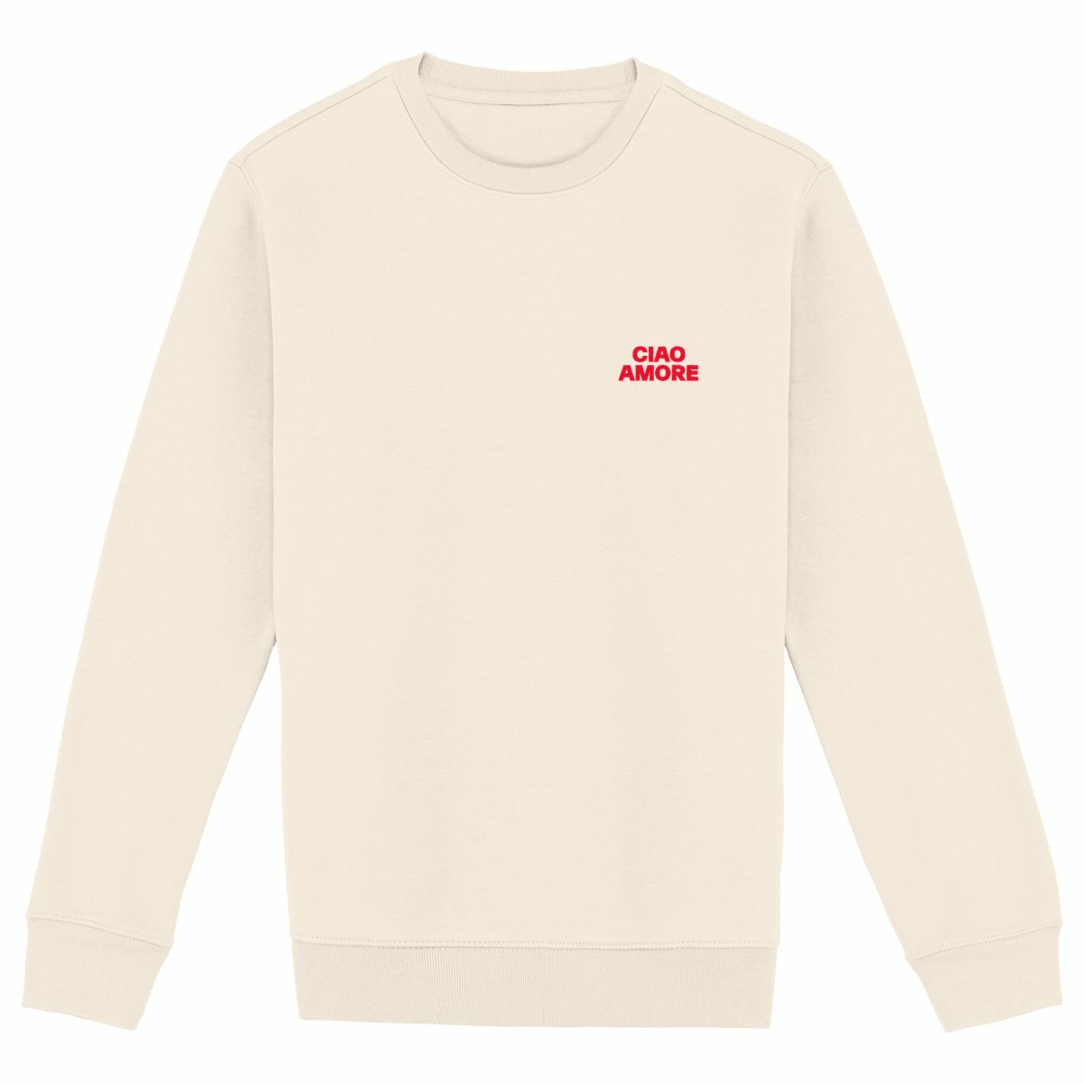 Amore Ciao - Organic Sweatshirt - front_ivory