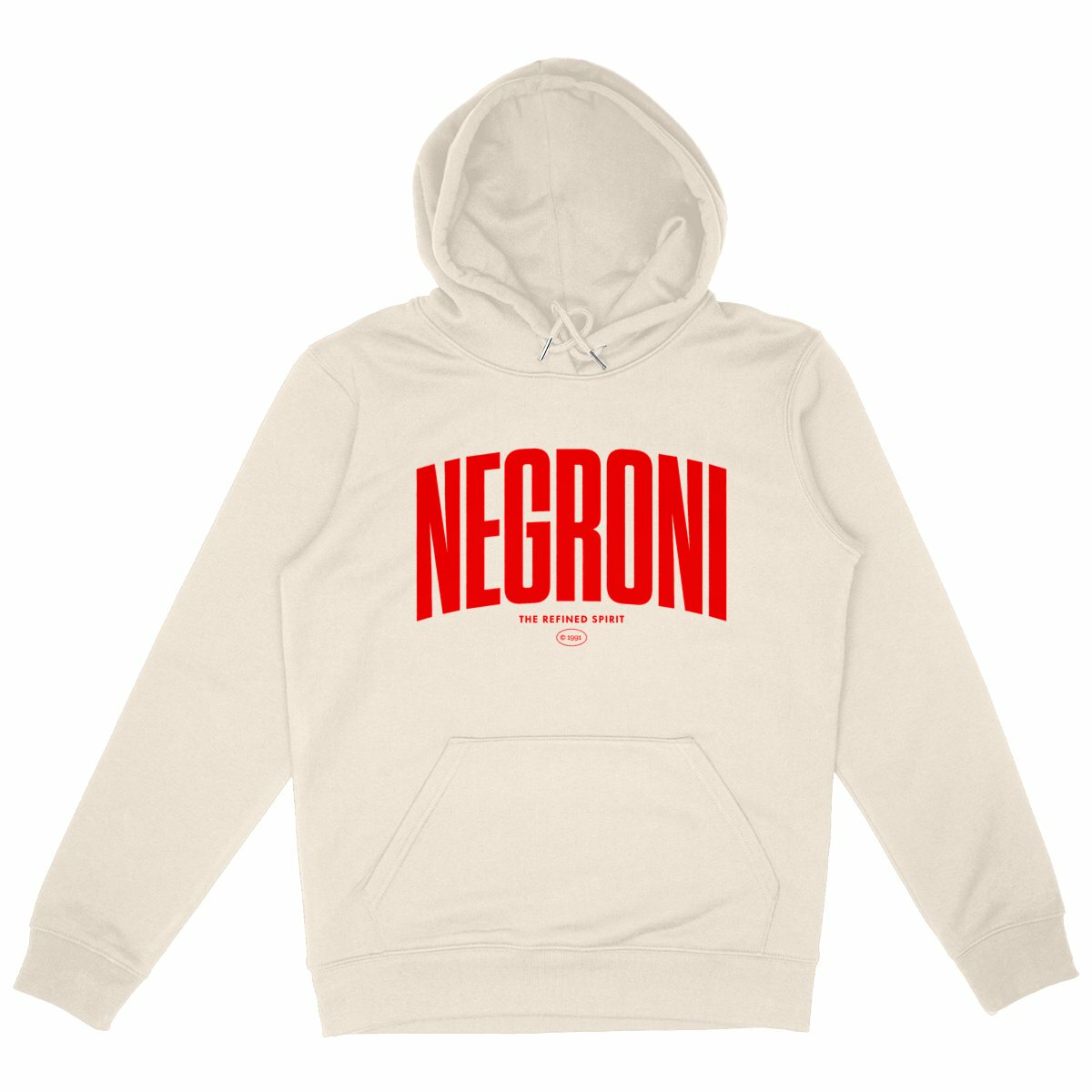 Negroni - Organic Hoodie - front_ivory