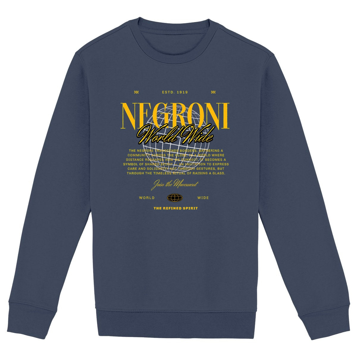 Negroni Worldwide - Organic Sweatshirt - front_navy