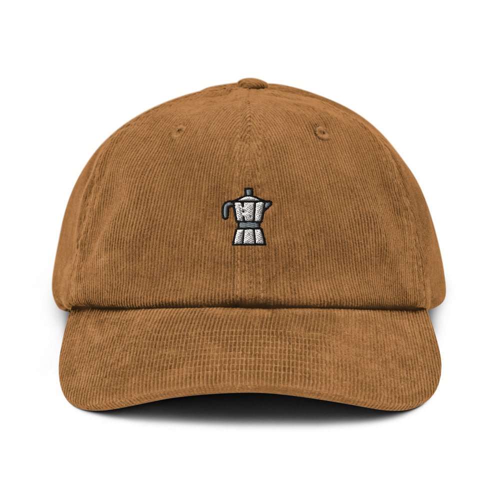 Italian Coffee - Corduroy Embroidered Cap - The Refined Spirit